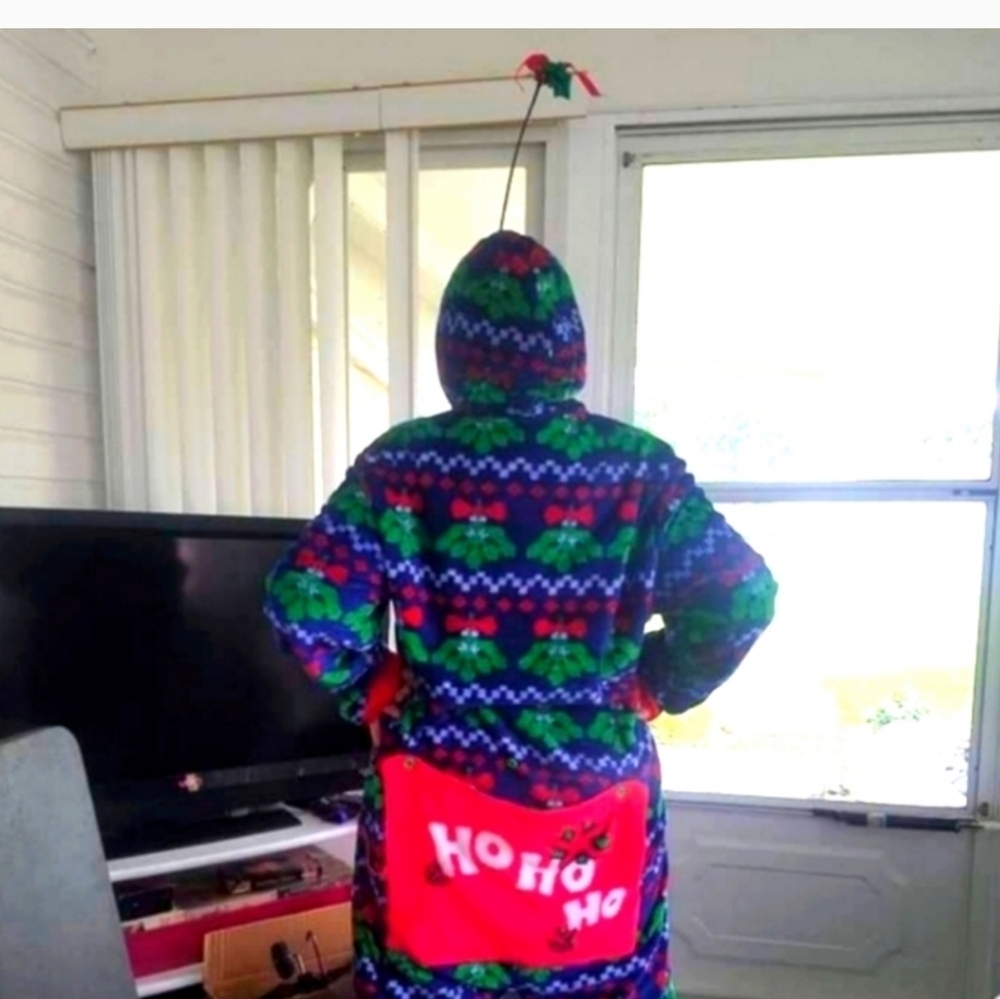 MISTLETOE ONESIE PAJAMAS